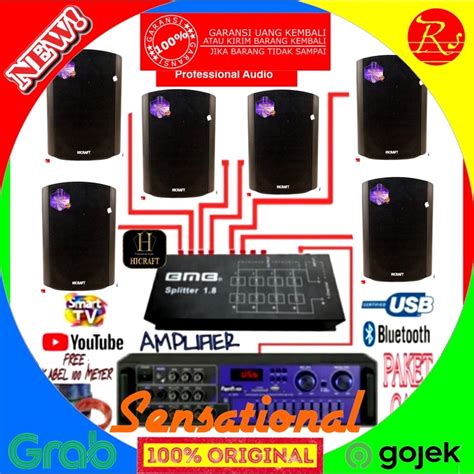 Jual Paket Set Sound Titik Speaker Hicraft Buat Cafe Salon Mesjid