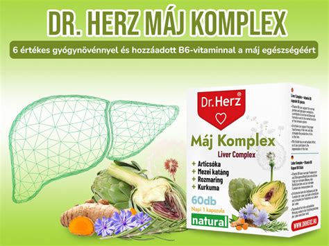 A Dr Herz Máj Komplex kapszula hatféle májvédő méregtelenítő