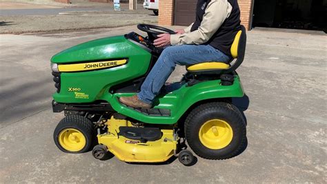 John Deere X360 Riding Lawn Mower For Sale Youtube