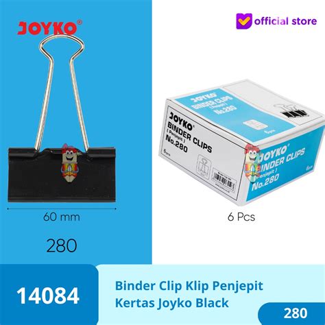 Jual Binder Clip Klip Penjepit Kertas Joyko Black Ukuran 105 260