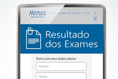 Resultados De Exames Aonde Você Estiver Hemos