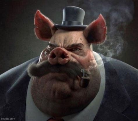 Hyper Realistic Picture Of A Smartly Dressed Pig Smoking A Pipe Imgflip