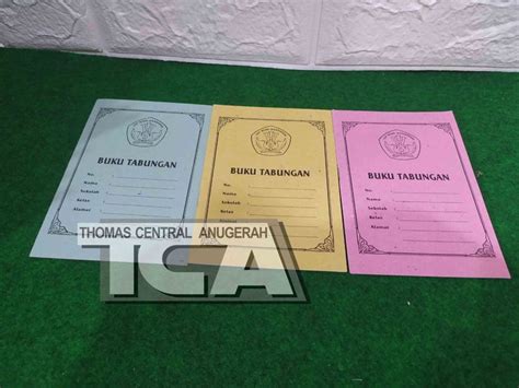 Buku Tabungan Siswa Sekolah Per Pack Isi 100 Buku