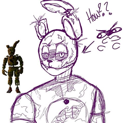 Springtrap Doodle Five Nights At Freddy S Amino