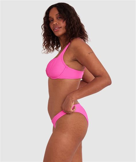 Bras N Things Planet Bliss Swim New Wave Hipster Pant Hot Pink