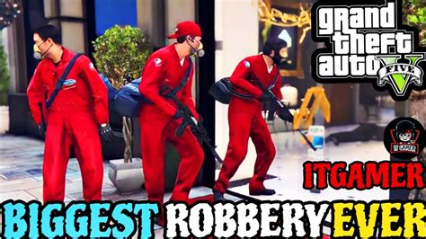 ROBBERY IN CITY S BIGGEST JEWELLERY SHOP GTA V GAMEPLAY 9 YouTube