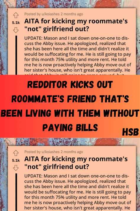 Redditor Kicks Out Roommate S Friend That S Been Living With Them Without Paying Bills Artofit