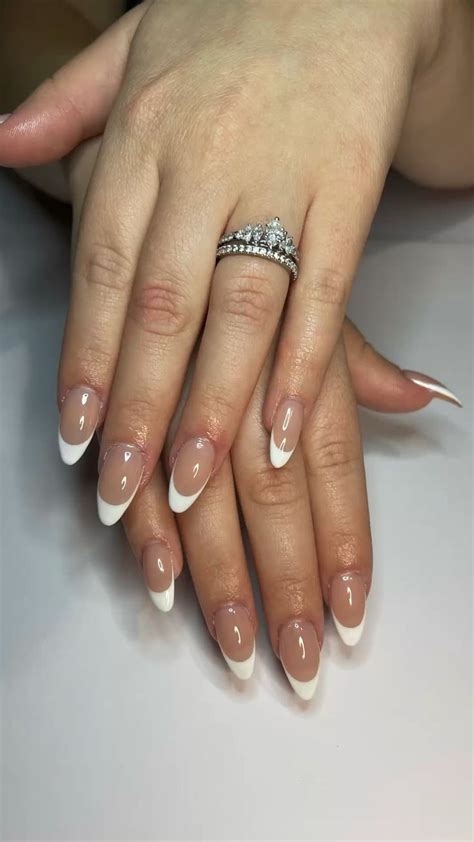 Almond Nails French Nails Short Nail Designs Oval Nails Almond