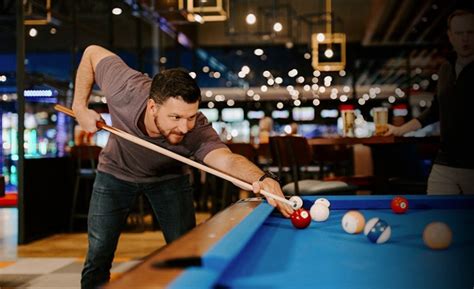 Snooker Table With Player