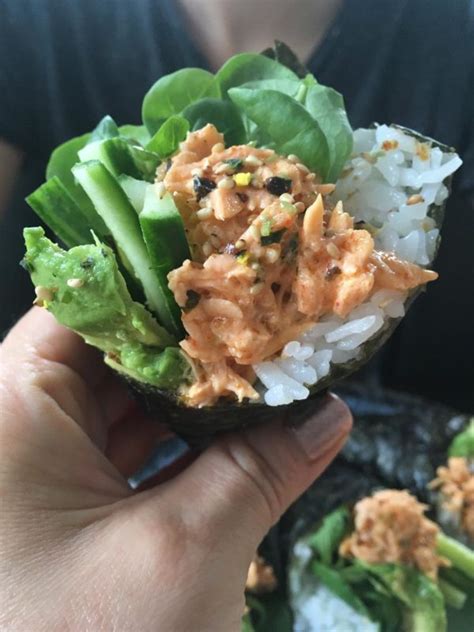 Spicy Salmon Temaki Hand Rolled Sushi — My Not So Dutch Kitchen