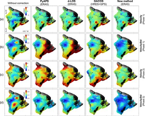 Estimated LOS Velocity Maps And The Related Standard Deviations For Two