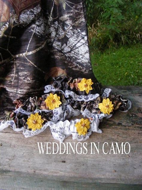 CAMO GARTERS In COLORS You Choose Color Camo Weddings Camo Wedding