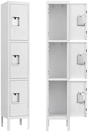 Amazon MIIIKO Metal Lockers 3 Tier 3 Wide Employee Storage Locker