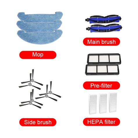 Mops Main Brush HEPA Filter Kit For LIECTROUX X6