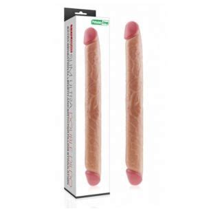 17 Clear Pink Double Ended Realistic Dildo