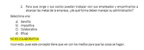 Solved No Viene Especificamente Cual Es La Respuesta Correcta Y Ocupo