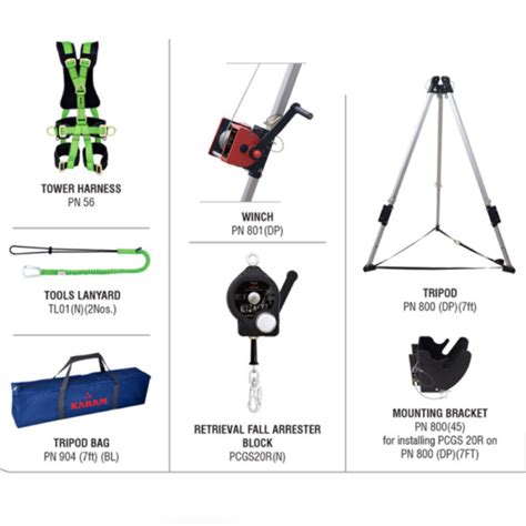 Confined Space Entry Kit with Tripod – Jlb Safety Gear