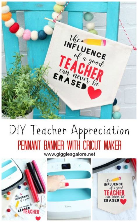 DIY Teacher Appreciation Pennant Banner | Teachers diy, Teacher ...