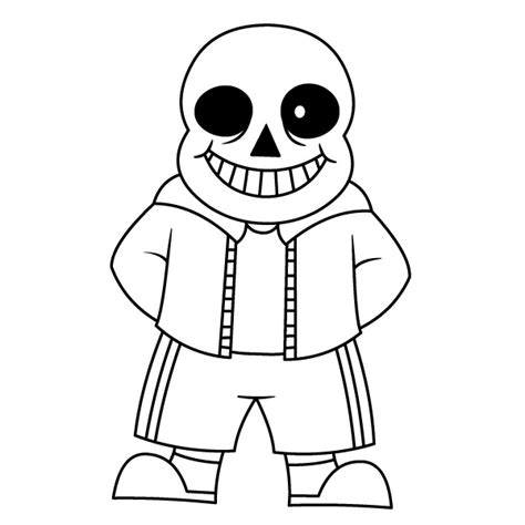 Sans And Papyrus Coloring Page Free Printable Coloring Pages