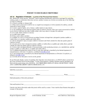 Fillable Online Chapter 5 Regulation And Licensing Of Fireworks Fax