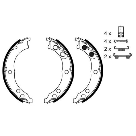 Bosch Handbremsbacken Feststellbremse Passend F R Fiat Ducato Peugeot Boxer