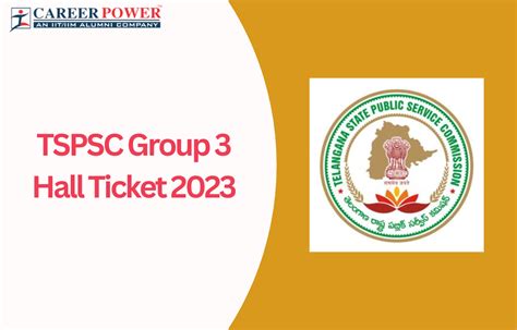 TSPSC Group 3 Hall Ticket 2023 Exam Date Release Soon