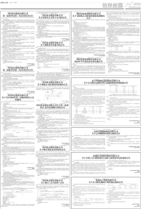 中国证券报 四川黄金股份有限公司 第二届董事会第二次会议决议公告