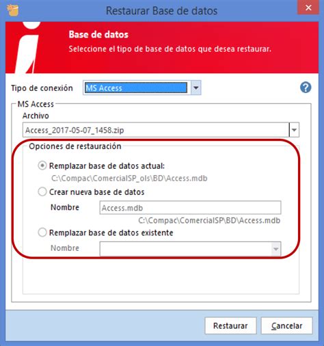 Restaurar Base De Datos