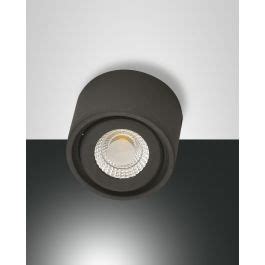 Led Aufbauleuchte Anthrazit Fabas Luce Anzio Lm K Schwenkbar