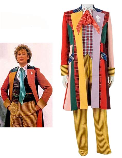 Doctor Who sixth 6th Doctor Colorful Lattice Jacket Coat Suit Cosplay Costume | Cosplay costumes ...