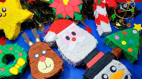 DIY 8 MINIPIÑATAS NAVIDEÑAS CHRISTMAS CRAFTS MUYFACIL YouTube