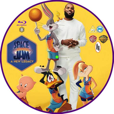 Space Jam A New Legacy 2021 RB Custom Bluray Label DVDcover