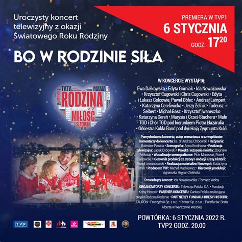 Koncert Bo W Rodzinie Si A Moc Warto Ci Wsp Czesnej Rodziny I