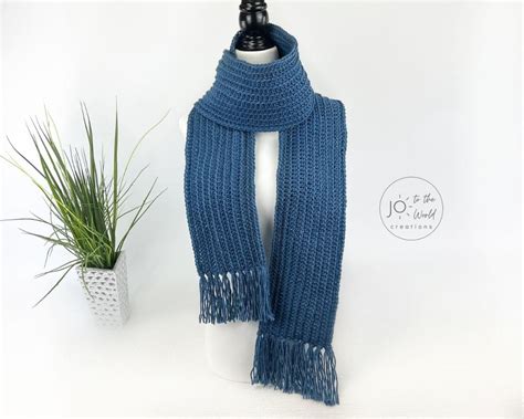 Men S Scarf Crochet Pattern Jo To The World Creations