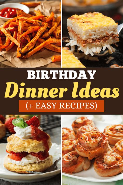 Easy Birthday Dinner Ideas At Home Easy Birthday Dinner Ideas For Her