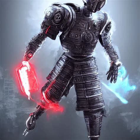 Bloody Cyberman In Mortal Kombat Character Videogame Stable