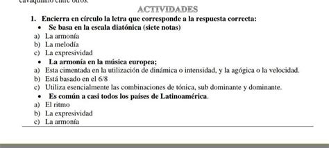 Encierra En C Rculo La Letra Que Corresponde A La Respuesta Correcta