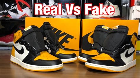 Air Jordan High Taxi Real Vs Fake Review W Blacklight And Weight