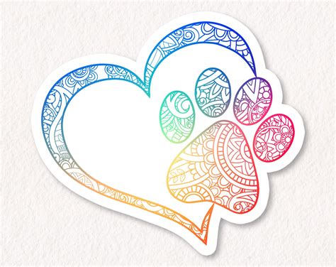 Heart Paw Svg Heart Paw Print Svg Paw Heart Decal Paw - Etsy Israel