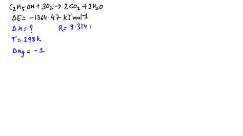 SOLVED For Complete Combustion Of Ethanol C2 H5 OH L 3 O2 G 2 CO2