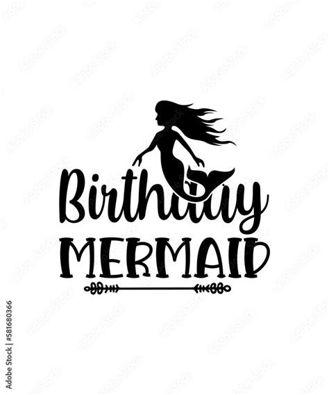 Mermaid Svg Bundle Mermaid Tail Svg Mermaid Monogram Svg Cute