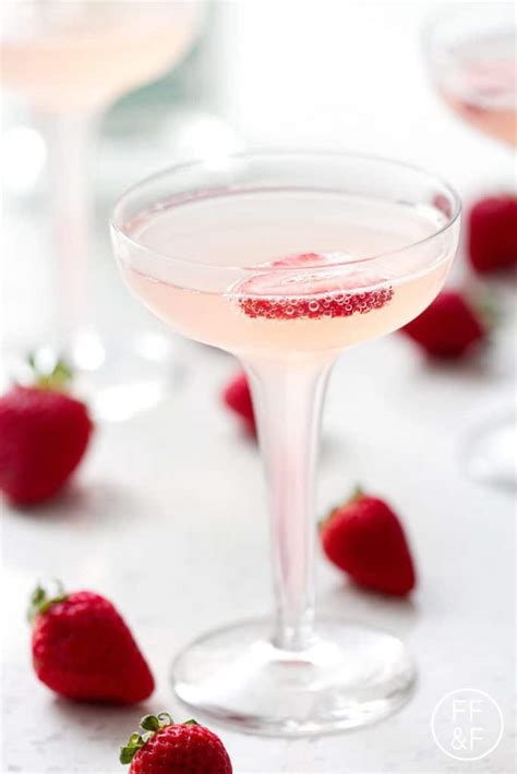 Strawberry Rhubarb French 75 The Honest Spoonful