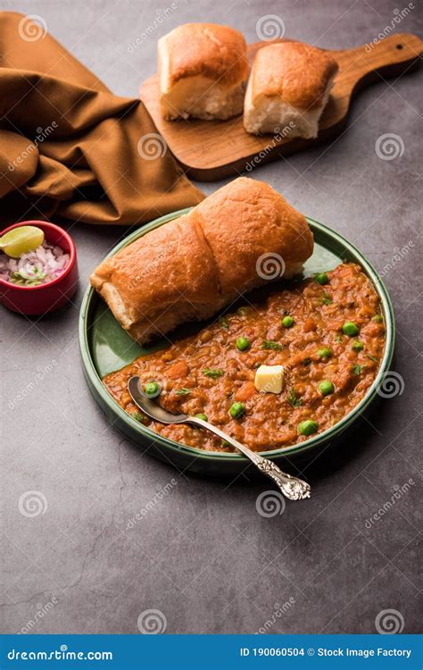 Pav Bhaji Is A Popular Indian Street Food That Consists Of A Spicy Mix