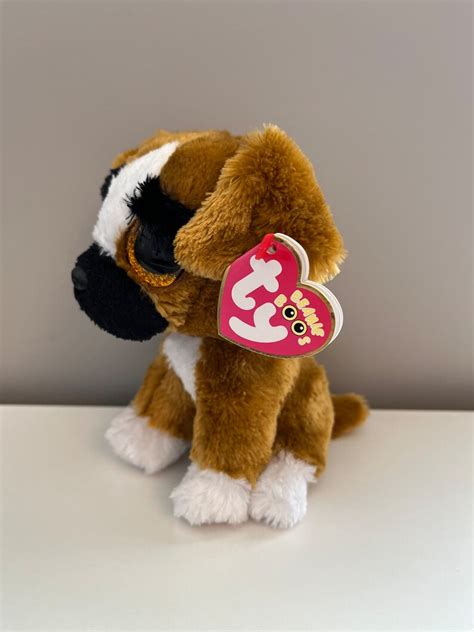 Ty Beanie Boo Brutus The Boxer Puppy Dog 6 Inch Etsy