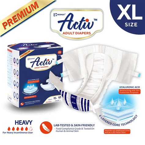 Respack Activ Adult Diapers Premium S Size M L Xl Alpro Pharmacy