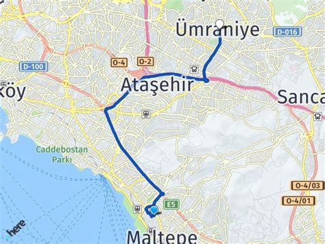 İstanbul Maltepe Feyzullah Ümraniye İstanbul Arası Kaç Km Yol Tarifi