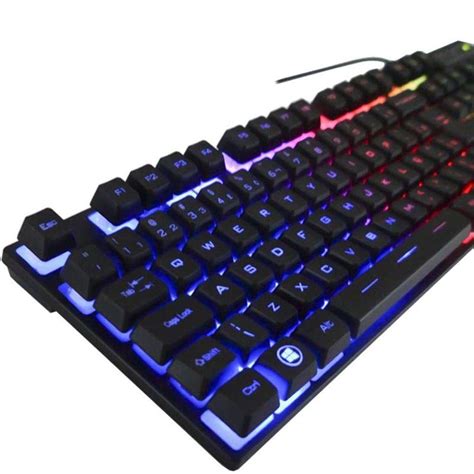 Kit Teclado Mouse Gamer Computador Pc Usb Abnt2 Iluminado Led Rgb Exbom