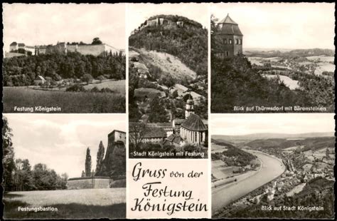 Festung K Nigstein Ddr Mehrbildkarte K Nigstein S Chsische Schweiz