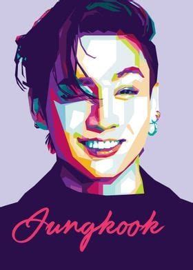 Jungkook Poster Picture Metal Print Paint By Muhammad Renaldy