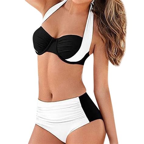 Charmgo Swim Suits For Women Clearance Womens High Waist Padded